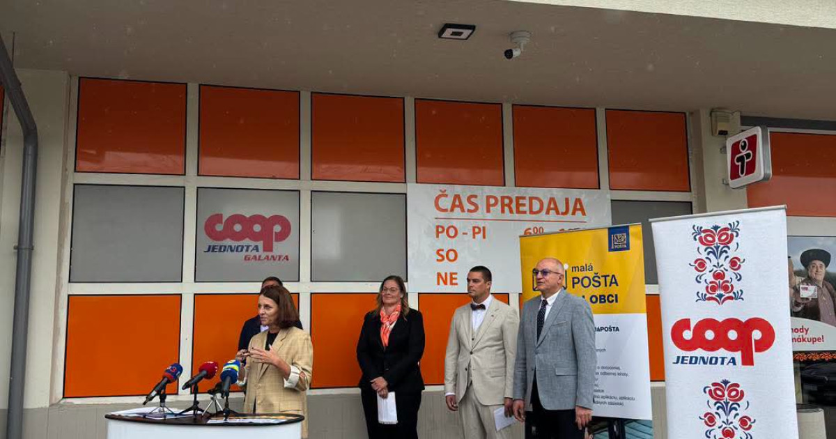 Bude budúcnosť patriť pošte v obchode? Slovenská pošta skúša nový model aj s COOP Jednotou