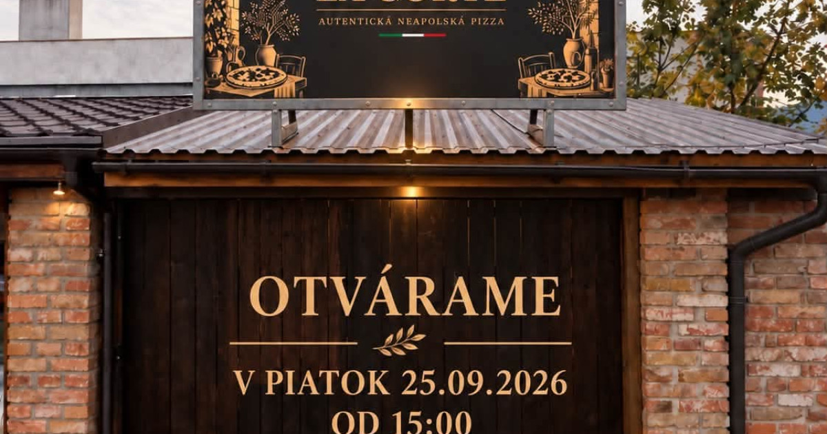 La Corte v Trstíne otvára už v piatok. Na návštevníkov čaká neapolská pizza