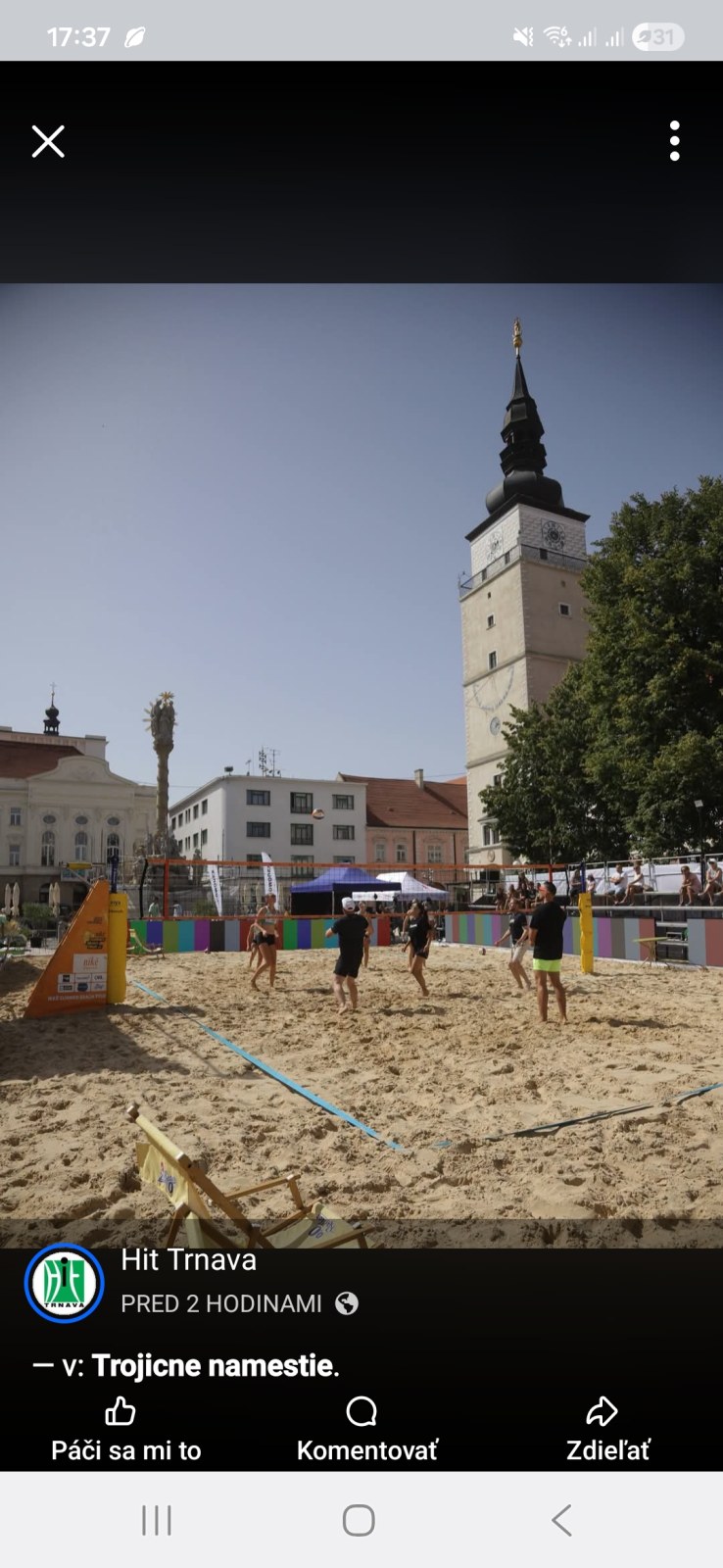 🏐 Trojičné námestie sa zmenilo na pláž!